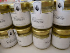 The second favor, clotted cream, made in Olly's native England, came in mini round jars decorated with similar labels.