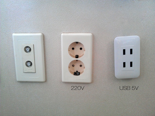 USB on the wall USB on the wall