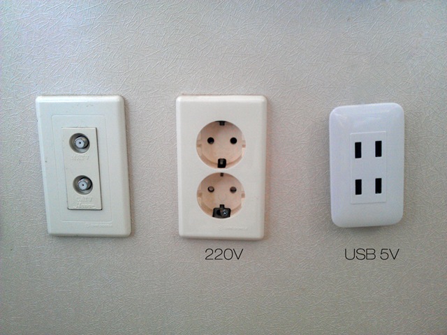 USB on the wall