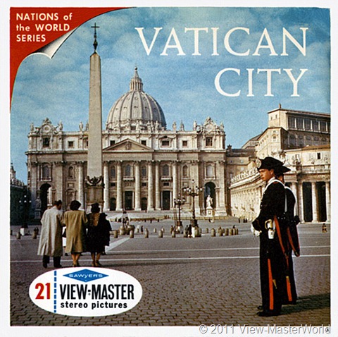 View-Master Vatican City (B178), Packet Cover