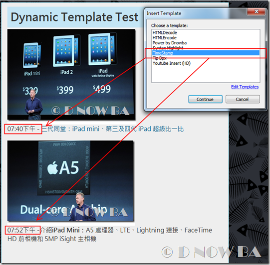 Dynamic Template Plugin for Windows Live Writer