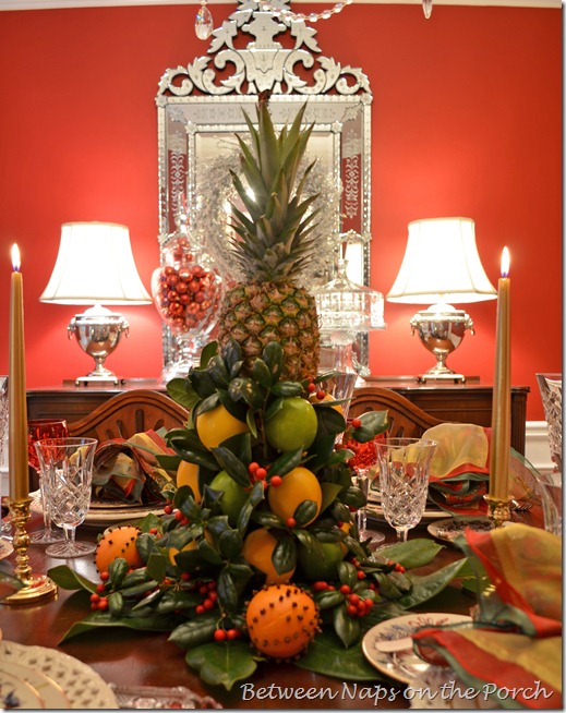 Colonial Williamsburg, Christmas Table settings Tablescape