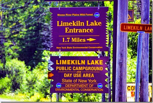 Limekiln Lake Sign