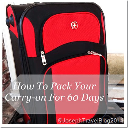 How to pack your carry-on for 60 days