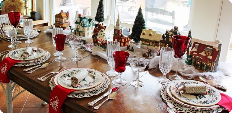 Christmas tablescapes  -Bargain Decorating with Laurie