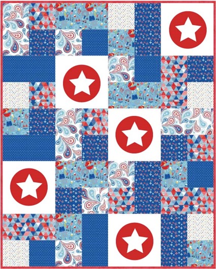 Military Max quilt tutorial using Summer Celebration fabrics