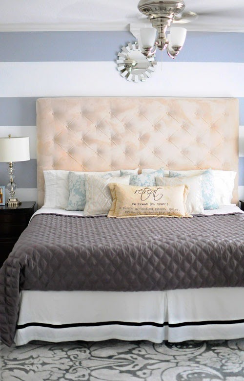 Budget master bedroom makeover via MonicaWantsIt.com #diy #home Budget master bedroom makeover via MonicaWantsIt.com #diy #home