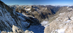 Panorámica del valle de Gaube desde el Petit Vignemale