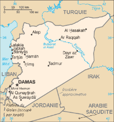Carte de la Syrie