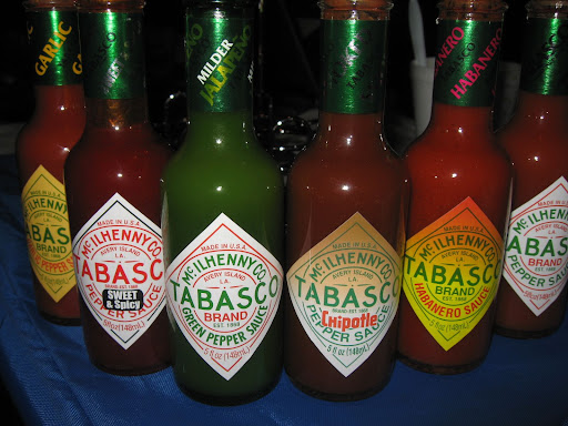 Made on Avery Island, Louisiana, Sandy and Betsy were treated to a little tasting of the McIlhenny family's tabasco sauces. Made on Avery Island, Louisiana, Sandy and Betsy were treated to a little tasting of the McIlhenny family's tabasco sauces.