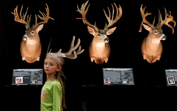 Eastmans' 2012 Trophy Deer Tour display at the International Sportsmen's Exposition Saturday, March 17, 2012 at the South Towne Exposition Center in Sandy, Utah