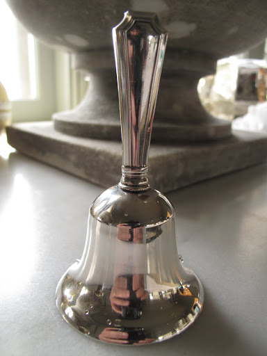 I think we should hold onto this silver service bell, however.  After we sell the rest of the silver, we'll be so rich that we could hire our very own butler!