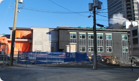 police station windows