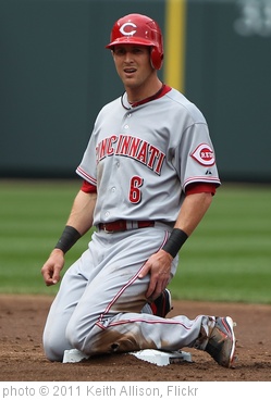 'Cincinnati Reds center fielder Drew Stubbs (6)' photo (c) 2011, Keith Allison - license: http://creativecommons.org/licenses/by-sa/2.0/