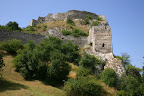 Hrad Dev�n castle, built in to the hillside