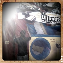 7. a fun inflatable maze and slippery dip