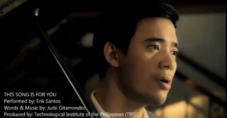 Erik Santos in This Song Is For You music video