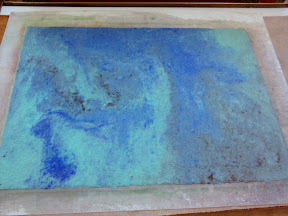 A swirled sheet after being pressed.