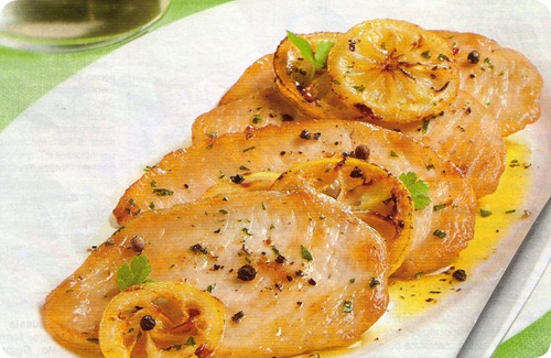 Fettine di pollo al limone Fettine di pollo al limone