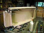 Some MDF split when I screwed it together, even after I pre-drilled it.  I used wood glue and clamped the split pieces together until dry.