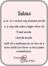 Tahini Blurp