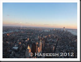 A view from top of Empire State