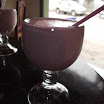 This drink is called a goldfish bowl, apparently there is a real goldfish in there somewhere.