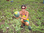 Big melon slight panty flash