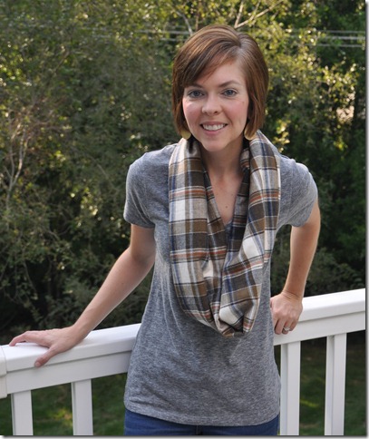 Easy Sew Flannel Infinity Scarf