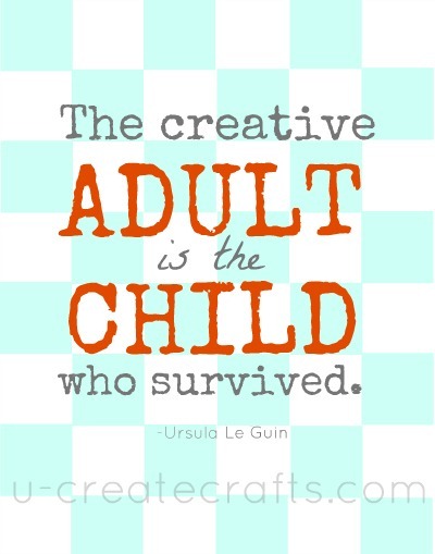Creative Adult Quote Aqua