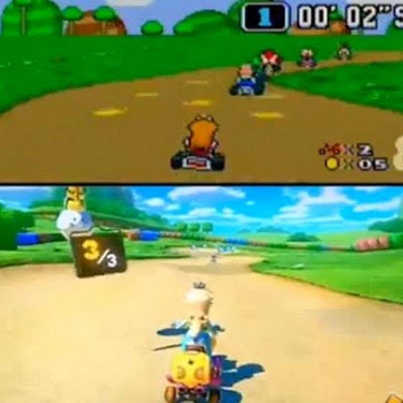 So hat sich eine Mario Kart Strecke im Laufe von 22 Jahren verändert
