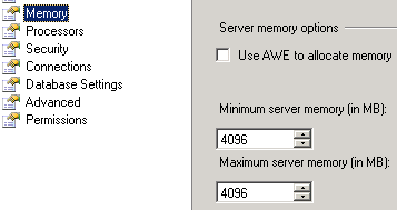 SQL Server Management Studio memory settings SQL Server Management Studio memory settings