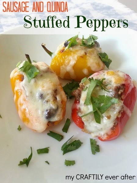 My Craftily Ever After Sausage and Quinoa Stuffed Peppers My Craftily Ever After Sausage and Quinoa Stuffed Peppers