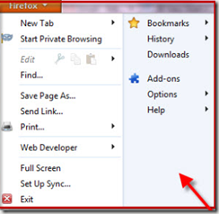 Click on Options FoxFire-Options