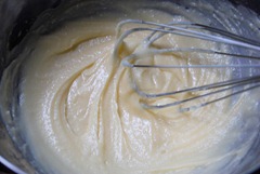 Beat butter,sugar,essence