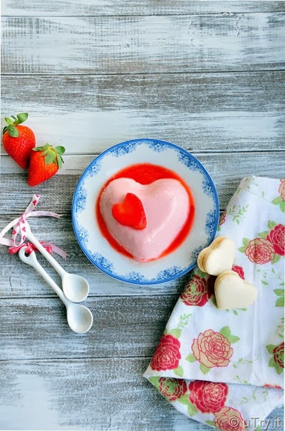 Strawberry Panna Cotta with Macerated Strawberry