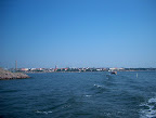 Panoramic view to Helsinki from sea