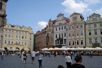 Old Town Square and the Pastel Houses