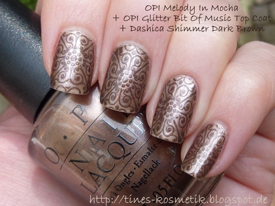 OPI Melody In Mocha Stamping 3