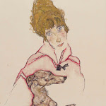 Acuarela de Egon Schiele Aquarell Watercolor