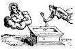 God In A Cloud Appears Above The Empty Sepulchre From Petrus Bonus
