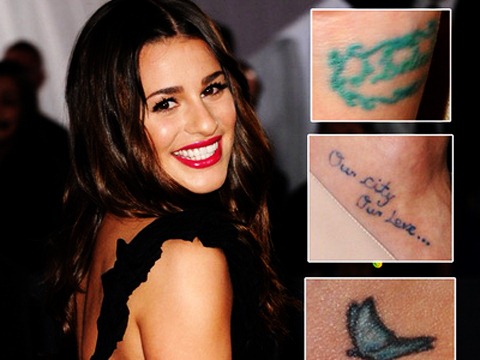 Lea Michele tattoo