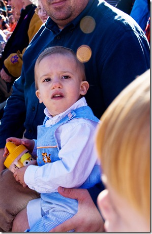 Justin at the game