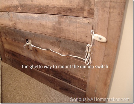 the ghetto way to mount the dimma switch