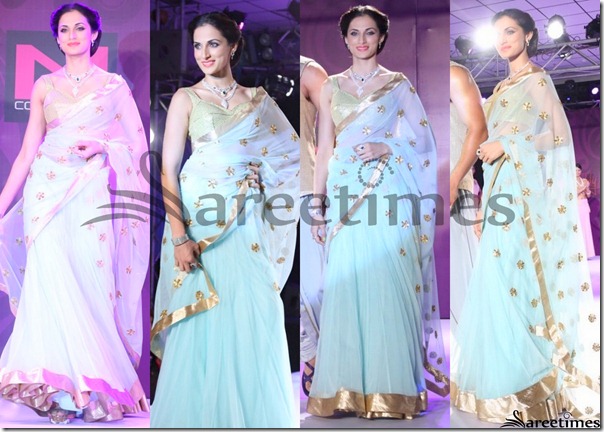 Shilpa_Reddy_Blue_Saree