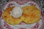 Broiled Pineapple with Frozen Yogurt;
Photo credit: Samantha Kuvin Broiled Pineapple with Frozen Yogurt;
Photo credit: Samantha Kuvin