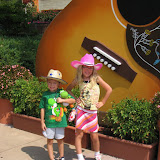 Hannah and Bryan at the entrance to the Grand Ole Opry in Nashville TN 09032011b