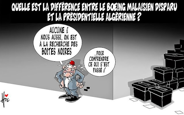 Quelle est la différence entre le boeing malaisien disparu et la présidentielle algérienne ?