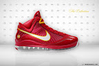 nike air max lebron 7 pe cavfanatic crimson 3 02 Nike Air Max LeBron VII Hardwood Classic Blue & CavFanatic PEs