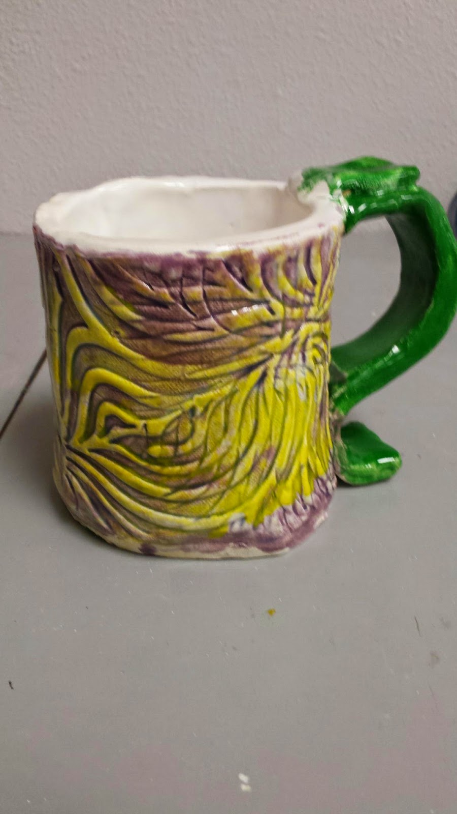 Mr. MintArt Textured ceramic mugs
